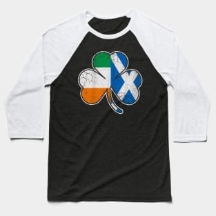 Scotch Irish Shamrock Scottish St Patrick's Day Baseball T-Shirt